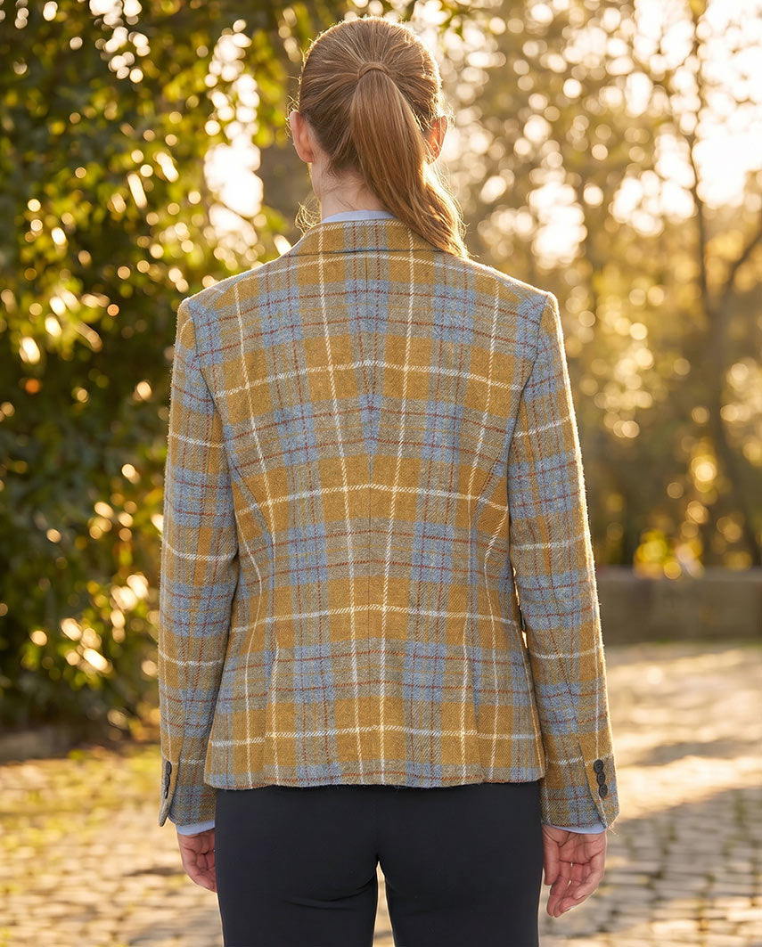 Harris Tweed Blazer ''Ladiesclub'' in amber check