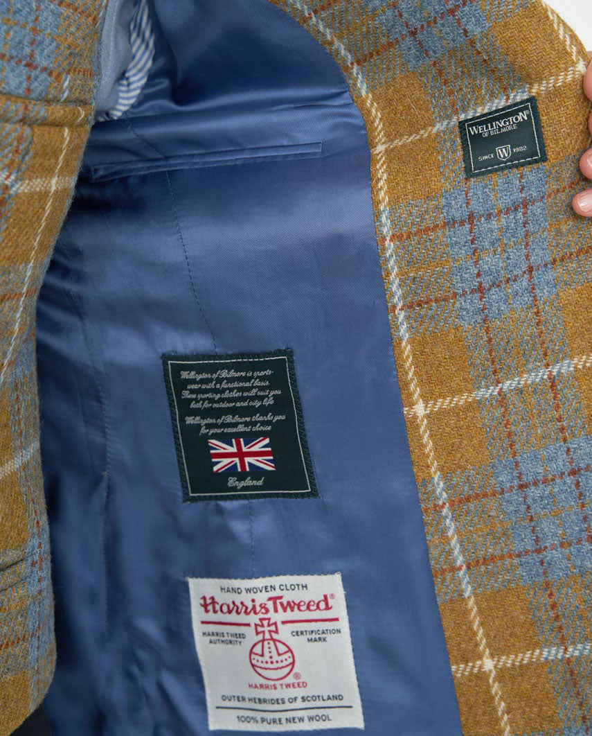 Harris Tweed Blazer "Ladiesclub" in amber check