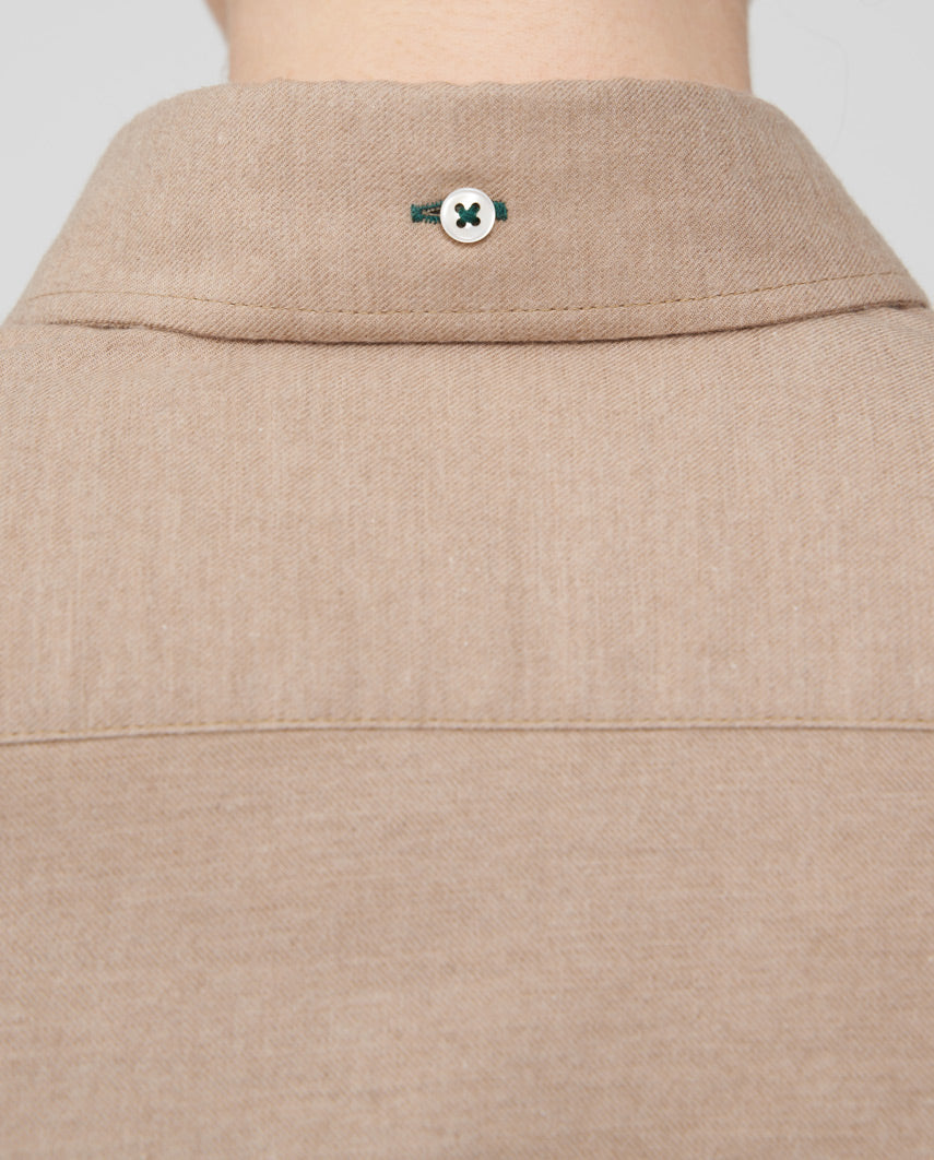 Button-Down Damenbluse "Stella" in sand