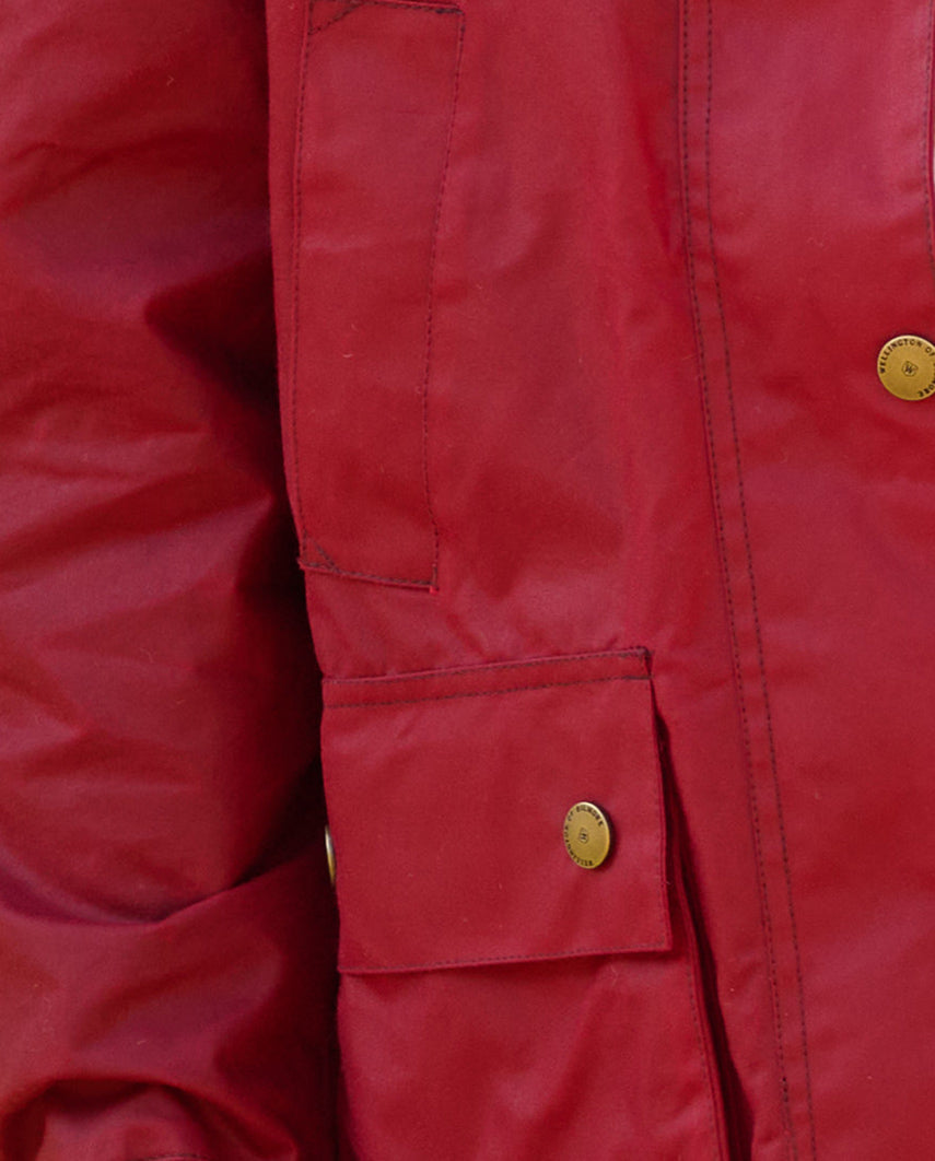 Damen Wachsjacke "Queensberg" in red
