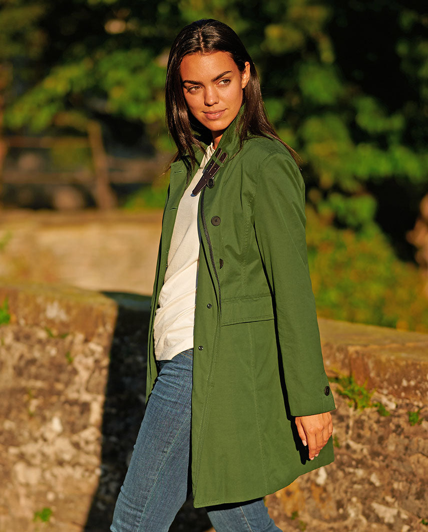 Damen Kurzmantel "Victoria" in racing green
