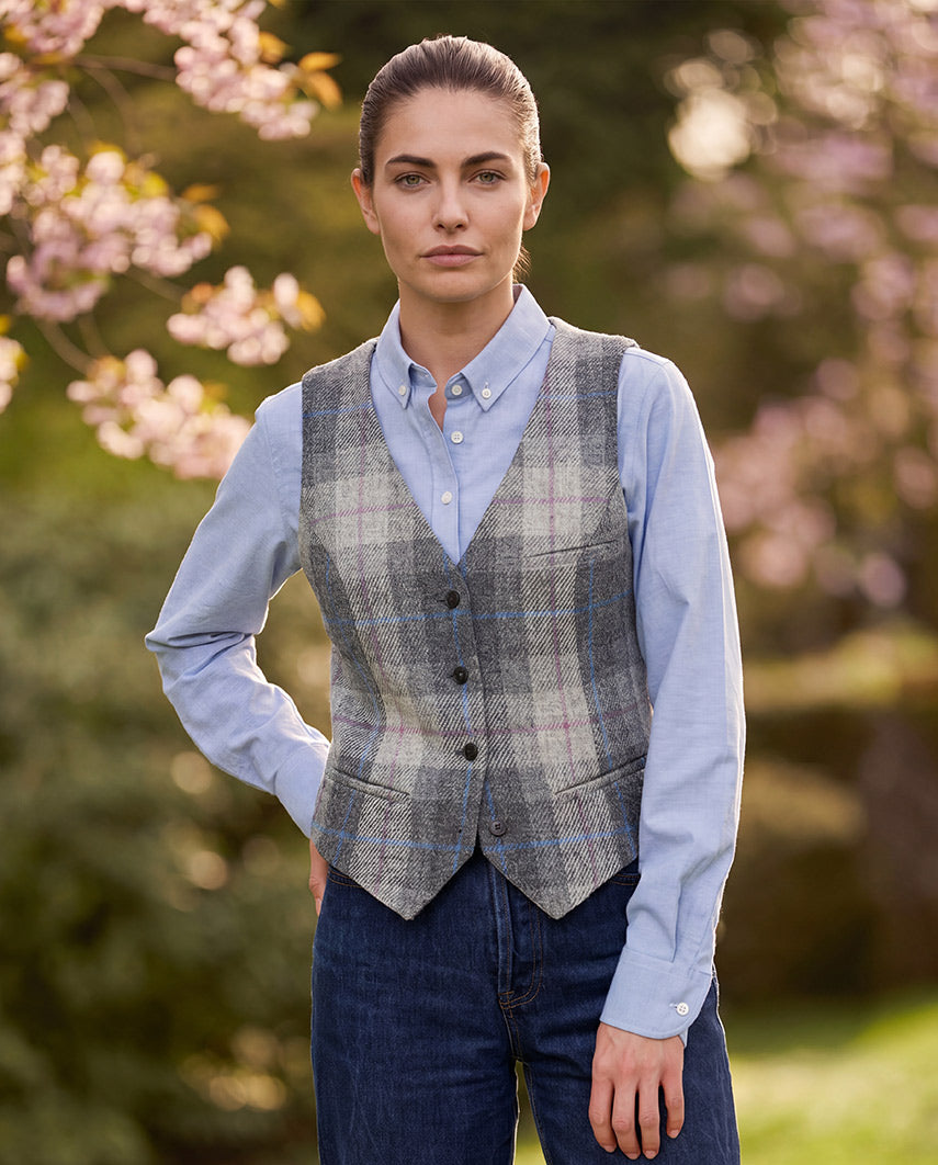Harris Tweed Weste ''Lea'' in Queen Check