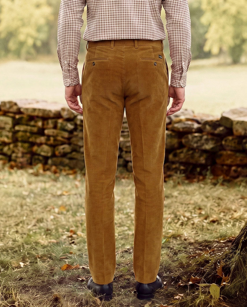 Herren Genua Cordhose ''Mr. Bradley'' in messing