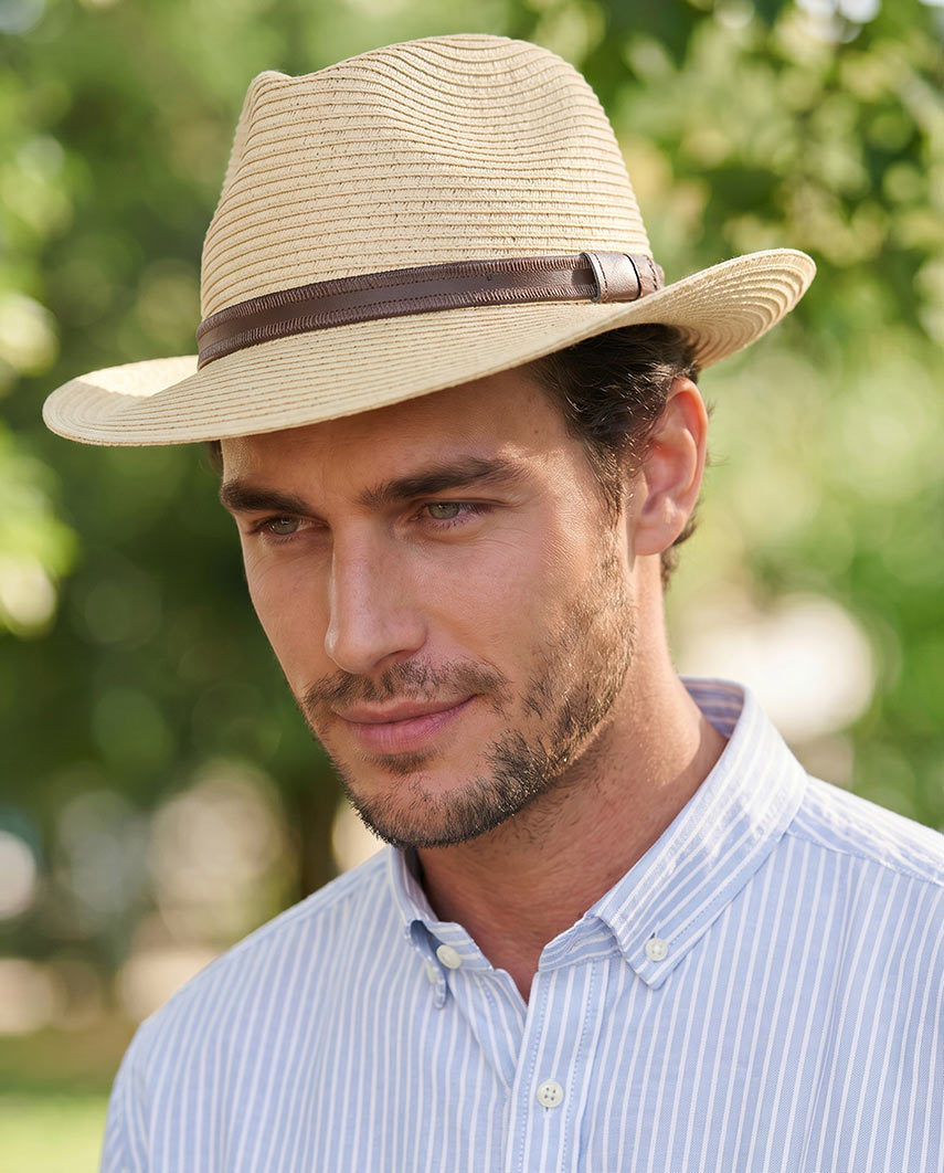 Jim's Travel Paper Straw Hat - Crushable Men's Hat with UV Protection 50+