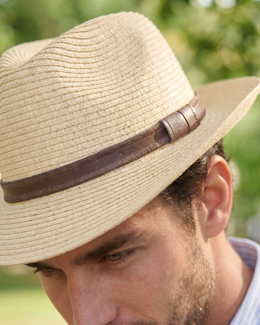 Jim's Travel Paper Straw Hat - Crushable Men's Hat with UV Protection 50+