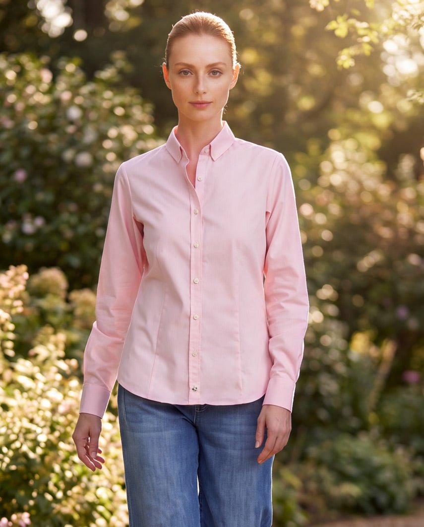 Button-Down-Damenbluse "Stella'' in rose - Wellington of Bilmore