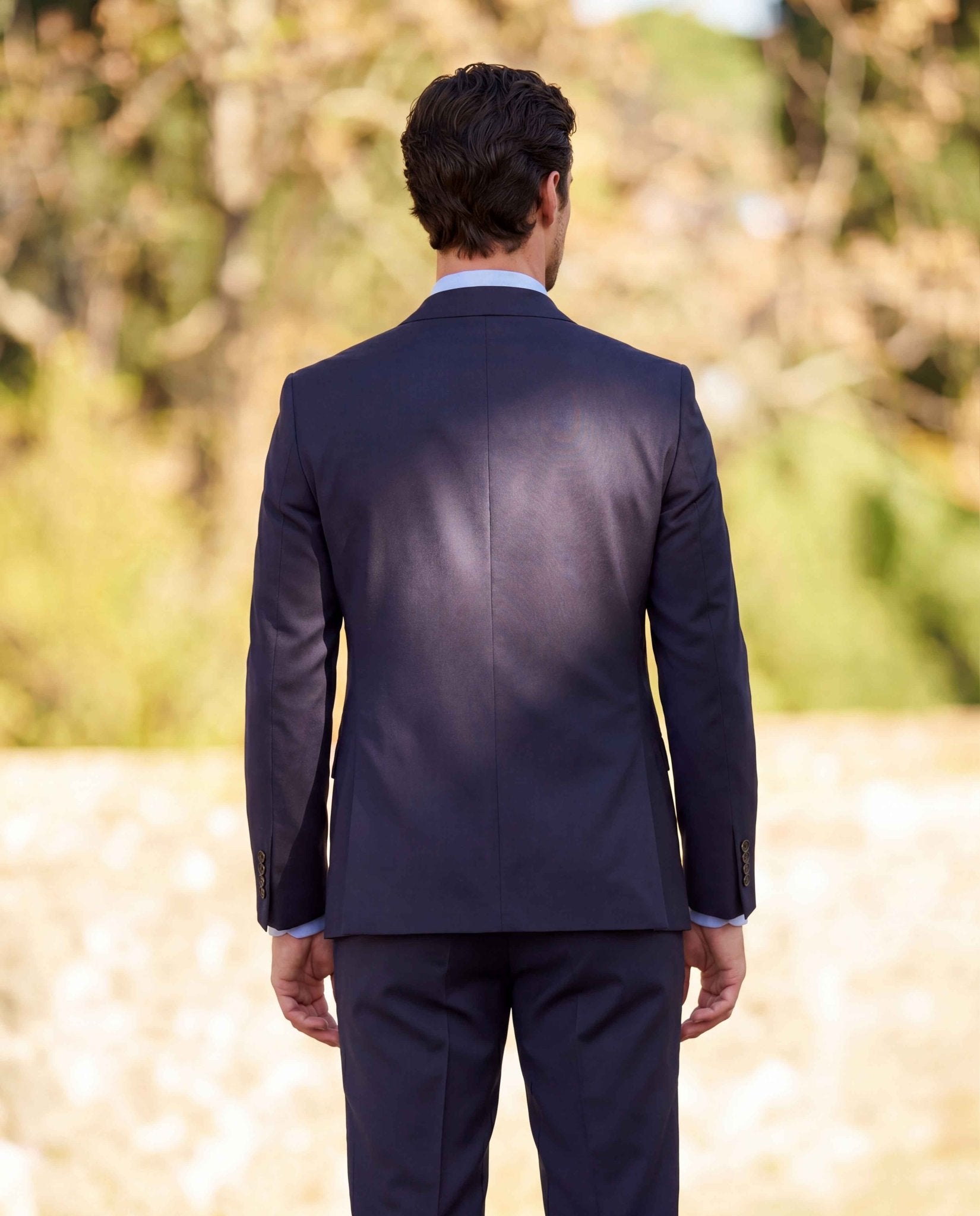 Clubsakko „Mensclub MF Suit“ in navy aus Super-100’s-Schurwolle - Wellington of Bilmore