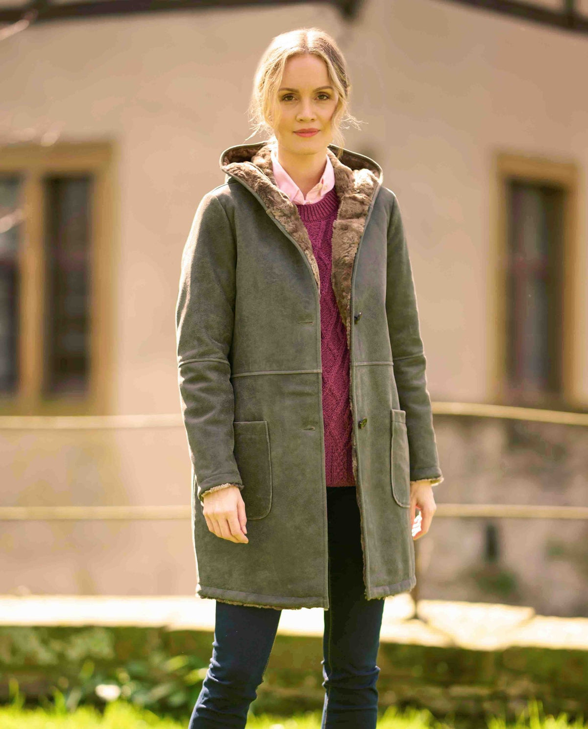 Damen Ledermantel ''Britney'' aus Lammleder - Wellington of Bilmore