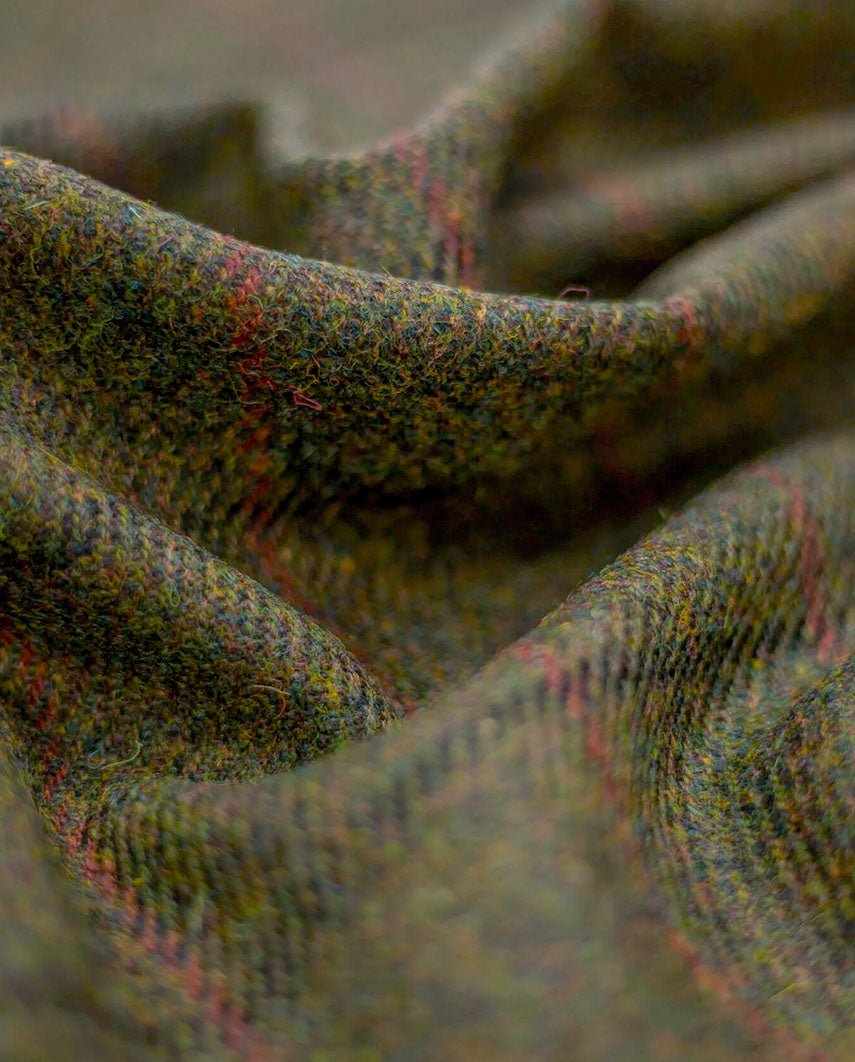 Damenjacke ''Bailey'' aus Harris Tweed green overcheck - Wellington of Bilmore