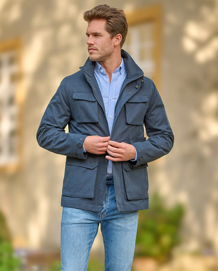 Fieldjacket für Herren ”Standford” in navy - Wellington of Bilmore