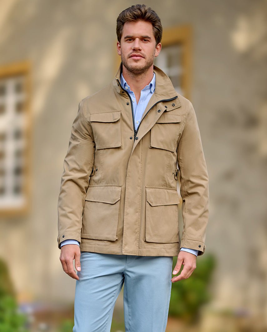 Fieldjacket für Herren ”Standford” in sand - Wellington of Bilmore
