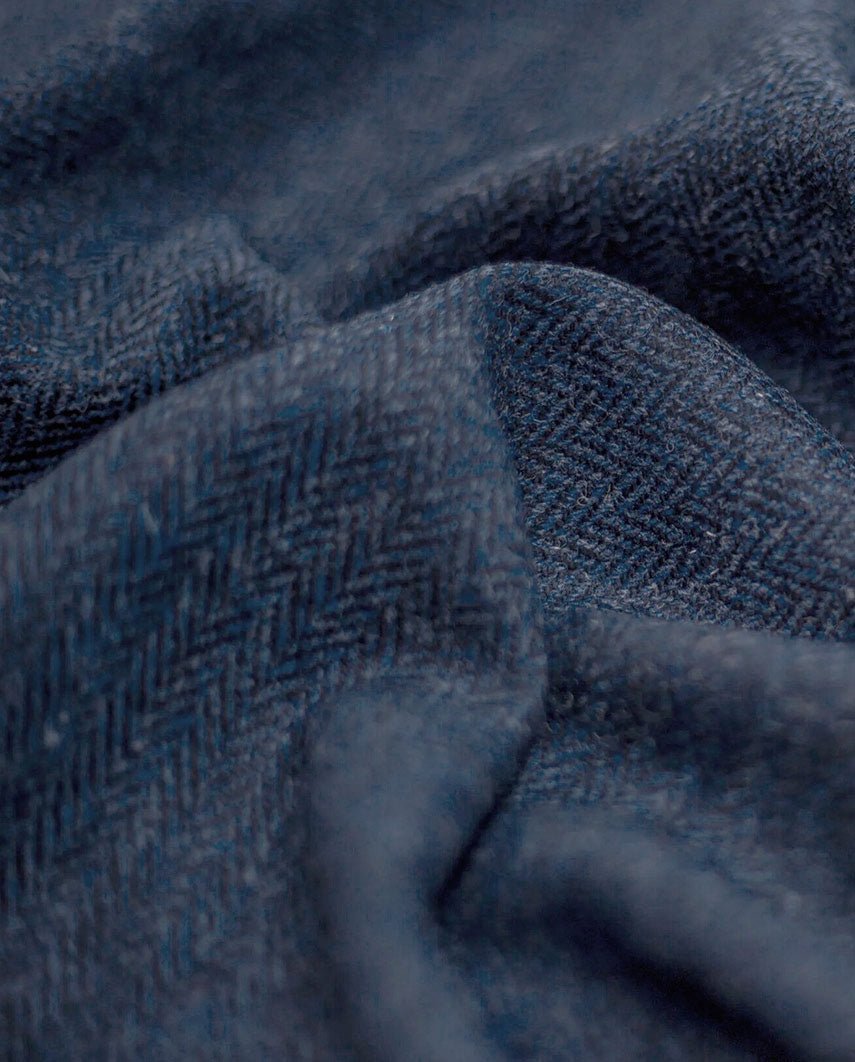 Harris Tweed Blazer ''Ami'' in blue herringbone - Wellington of Bilmore