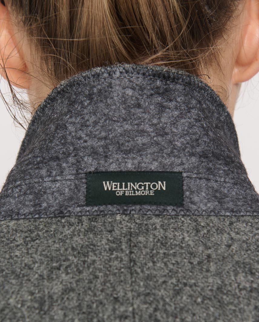 Harris Tweed Blazer ''Carola'' in anthra melange - Wellington of Bilmore