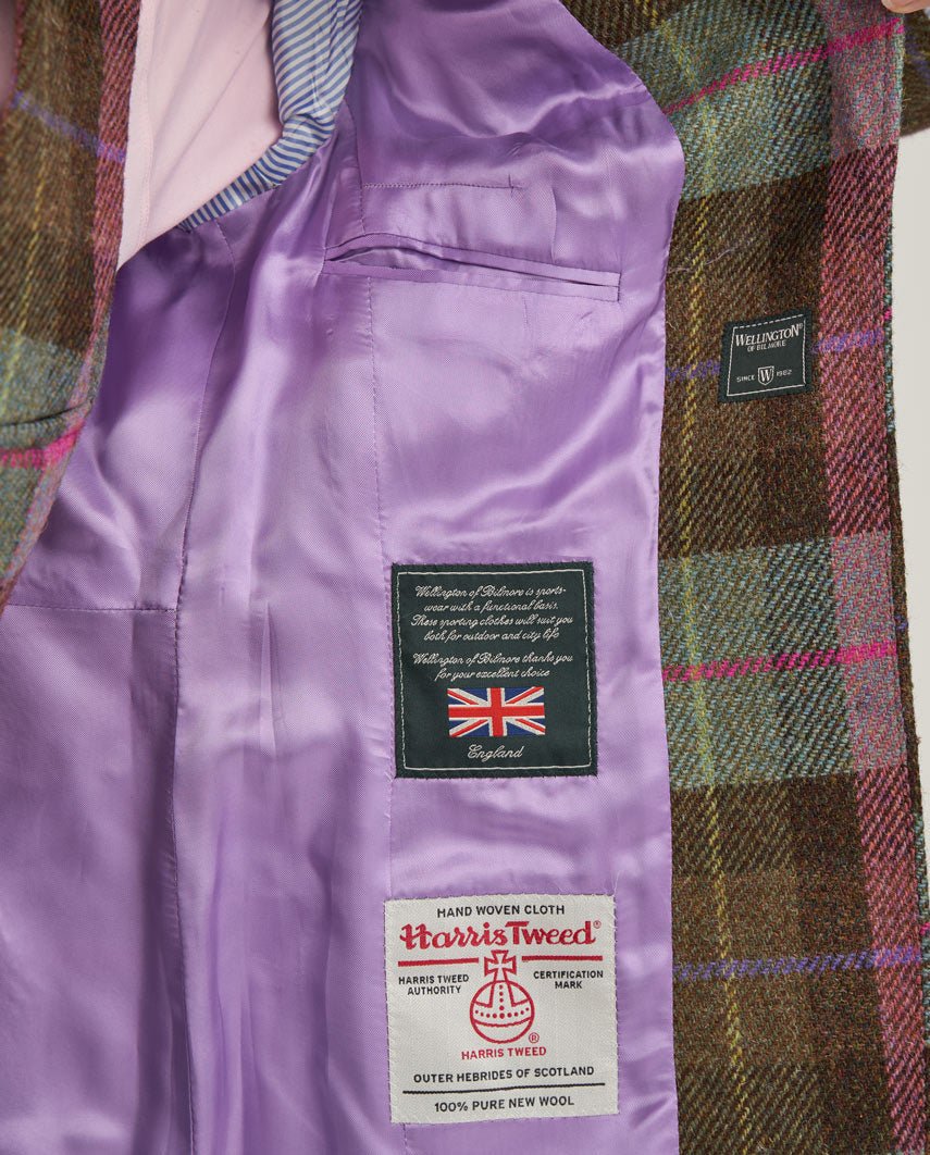 Harris Tweed Blazer ''Carola'' in Tartan Check - Wellington of Bilmore