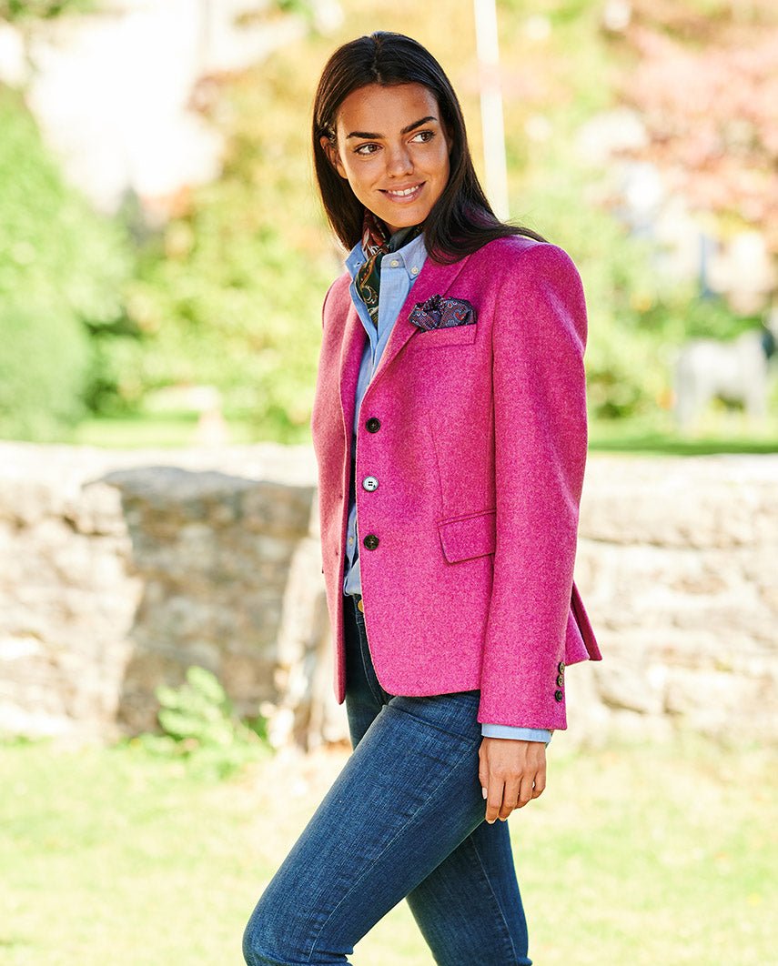 Harris Tweed Blazer ''Ladiesclub'' in pink - Wellington of Bilmore