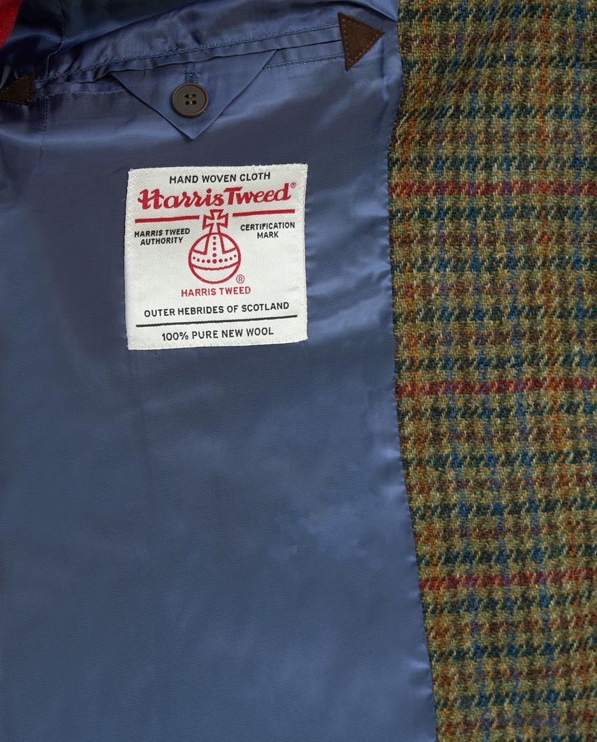 Harris Tweed Damenmantel ''Brenda'' in green Castle - Wellington of Bilmore