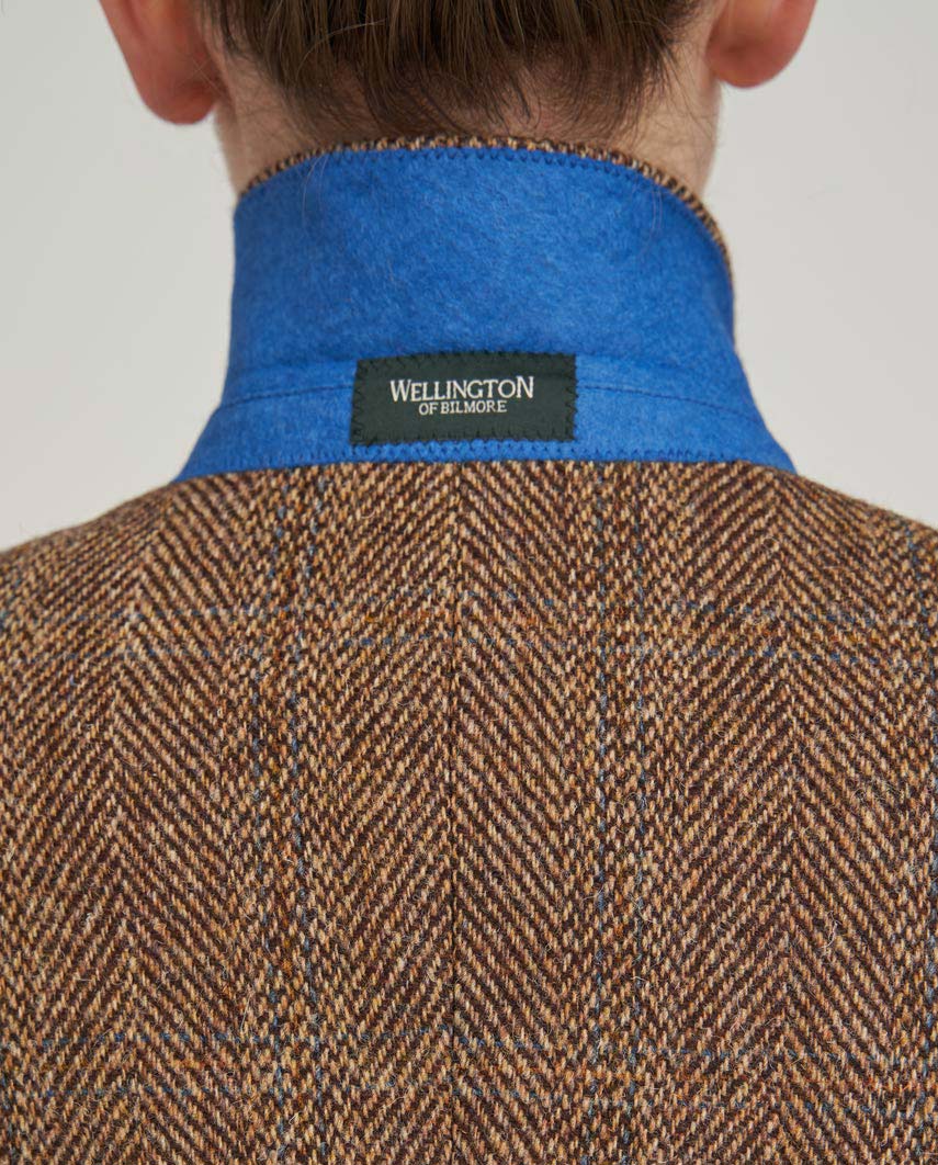 Harris Tweed Damenmantel '' Emilia'' in Herringbone Check - Wellington of Bilmore