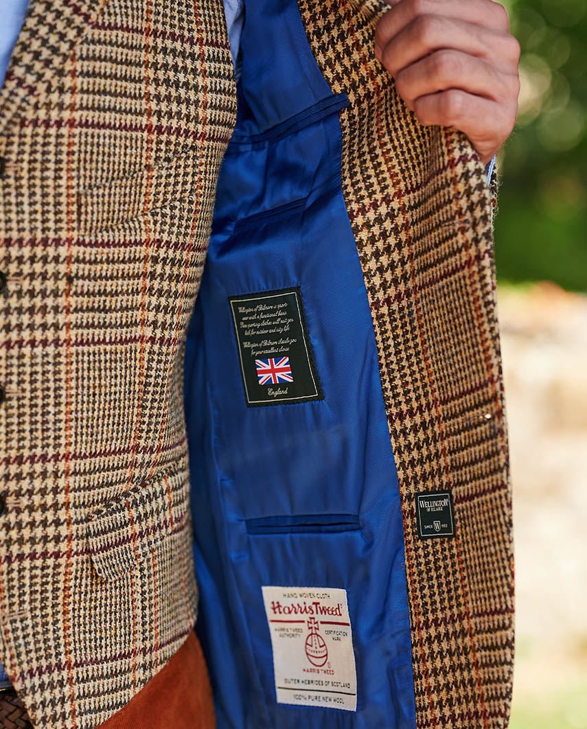Harris Tweed Sakko ''London'' im scottish Check - Wellington of Bilmore