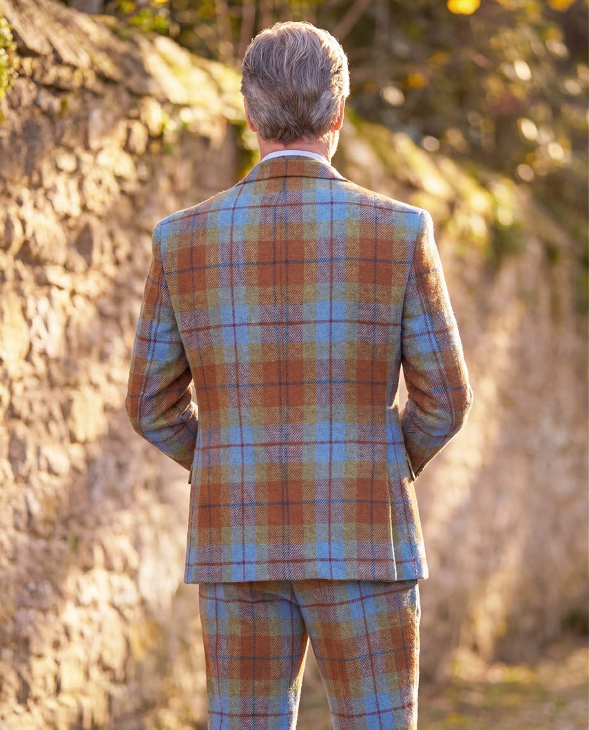 Harris Tweed Sakko ''London'' in Gold Tartan - Wellington of Bilmore