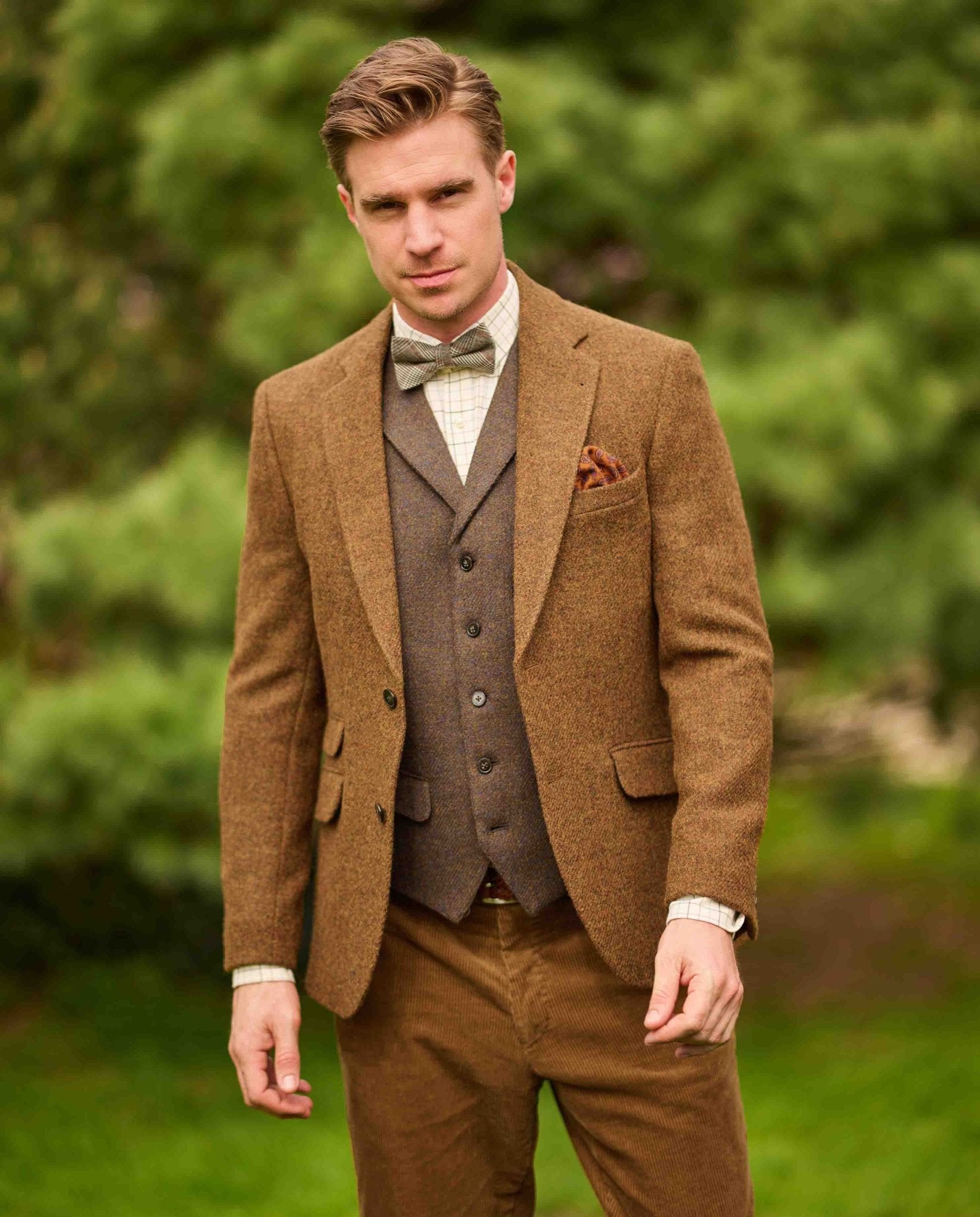Harris Tweed Sakko ''London'' in multicolor rust - Wellington of Bilmore