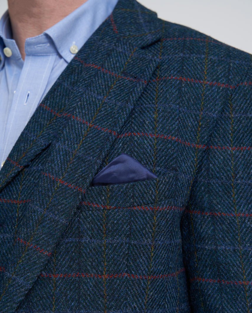 Harris Tweed Sakko ''London'' in royal navy Tweed - Wellington of Bilmore