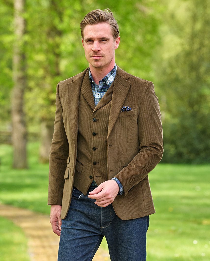 Herren Cord Sakko ''London'' in mud - Wellington of Bilmore