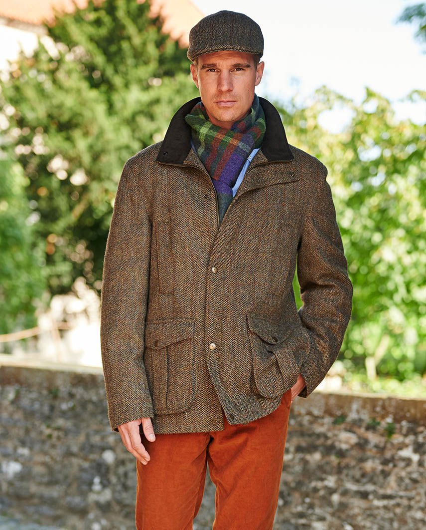 Herren Fieldjacket ''Bristol'' in Harris Tweed - Wellington of Bilmore