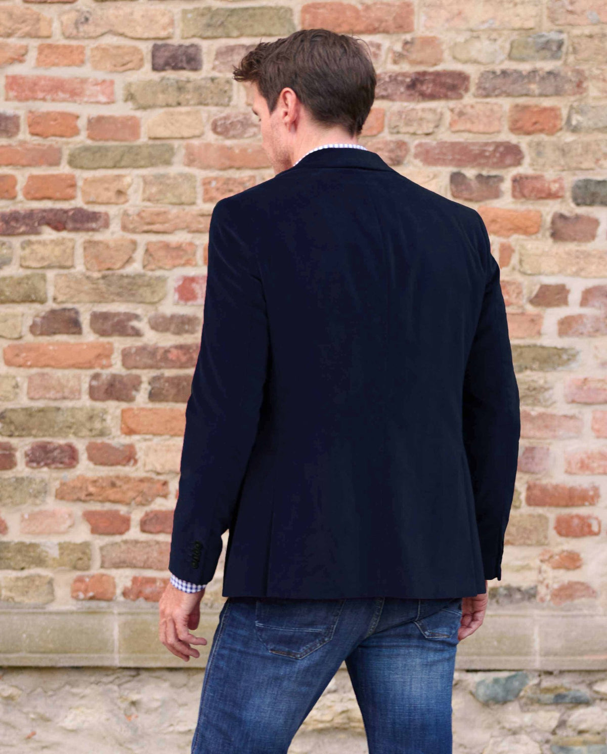 Herren Samt Sakko ''London'' in marine - Wellington of Bilmore