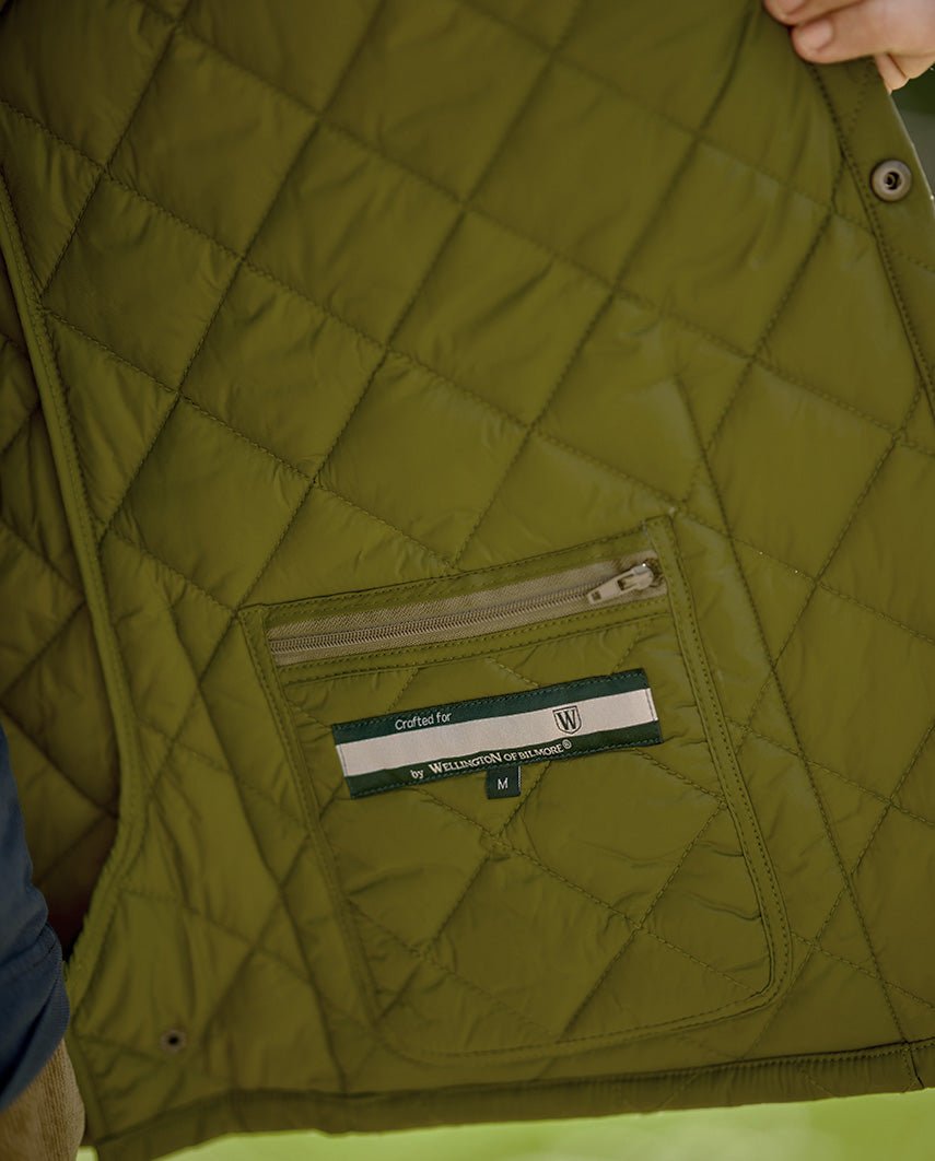 Herren Steppjacke ''York'' in sage - Wellington of Bilmore