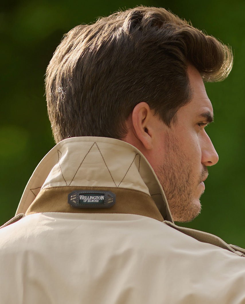 Herren Trenchcoat "Chelsea" in beige - Wellington of Bilmore