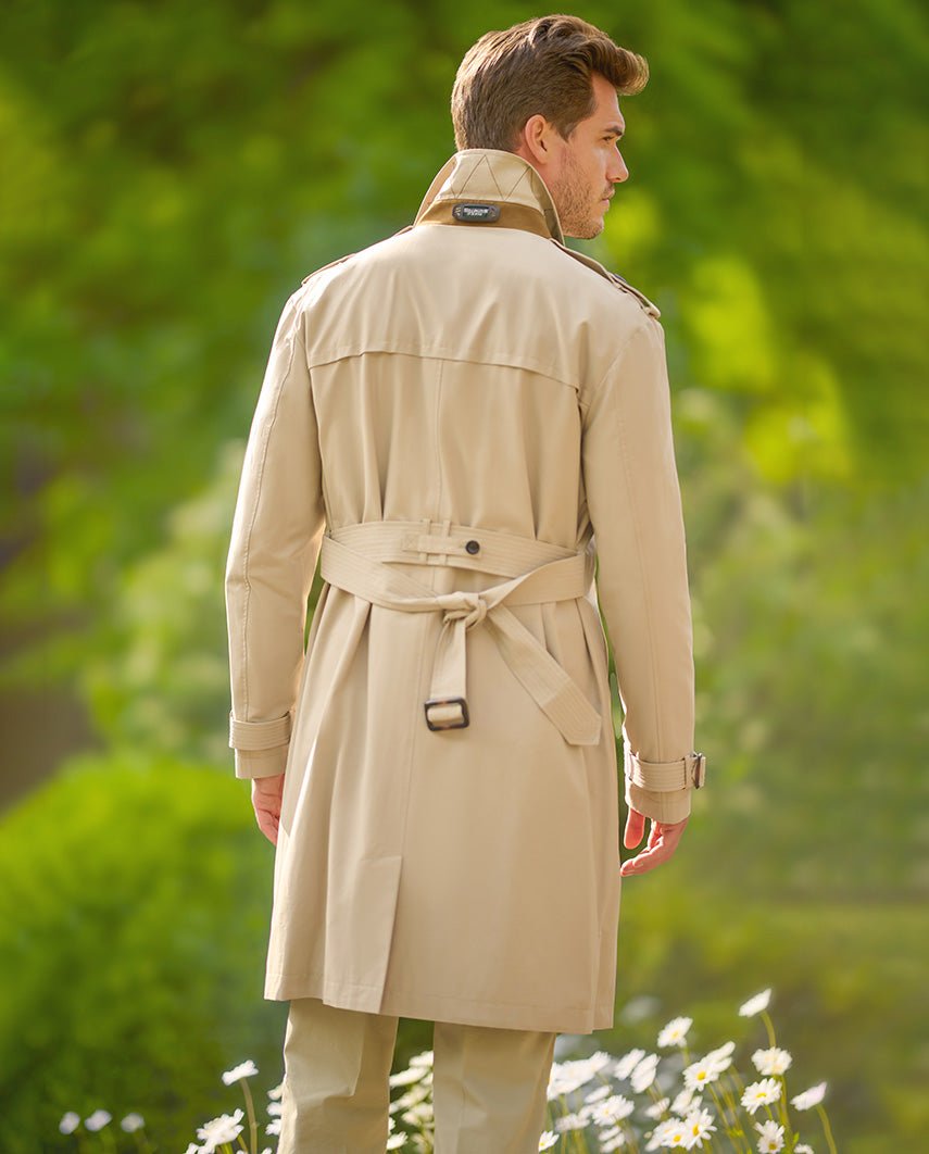 Herren Trenchcoat "Chelsea" in beige - Wellington of Bilmore