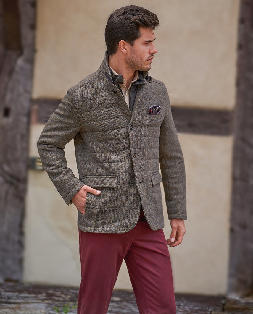 Herren Tweed Jacke ''Austria'' Jacke in green Hill Tweed - Wellington of Bilmore
