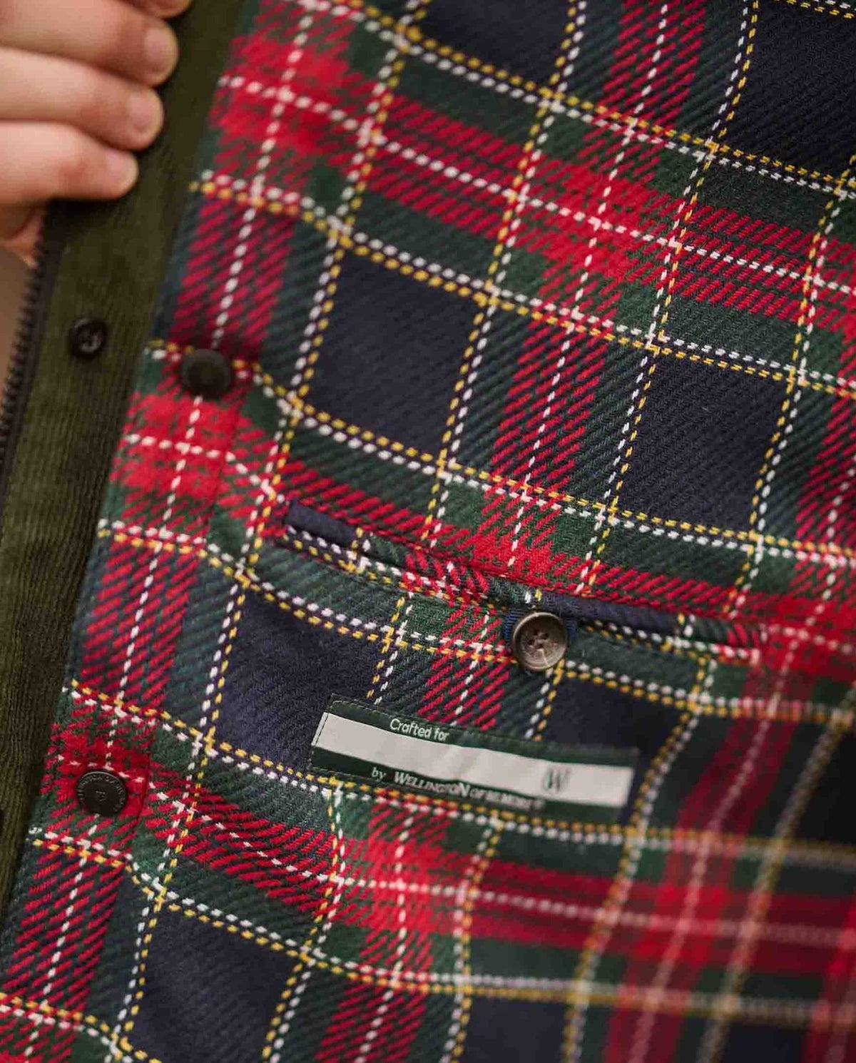 Herren Übergangsjacke "Madrock" in oliv - Wellington of Bilmore