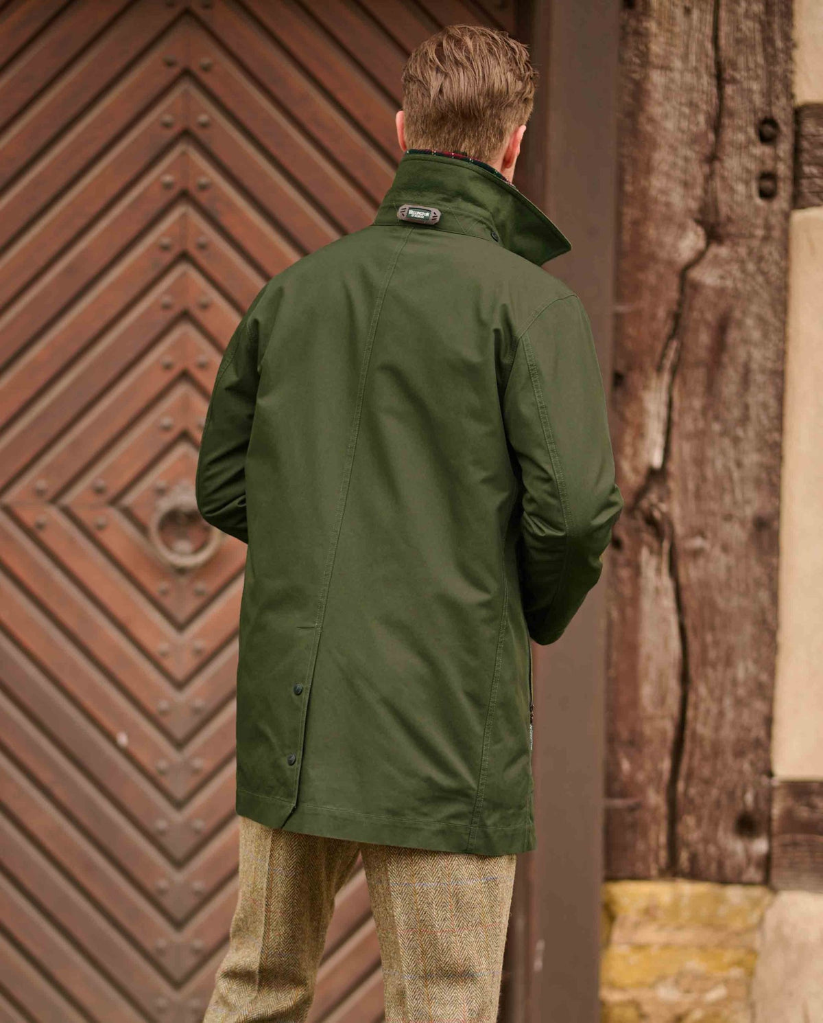 Herren Übergangsjacke "Madrock" in oliv - Wellington of Bilmore
