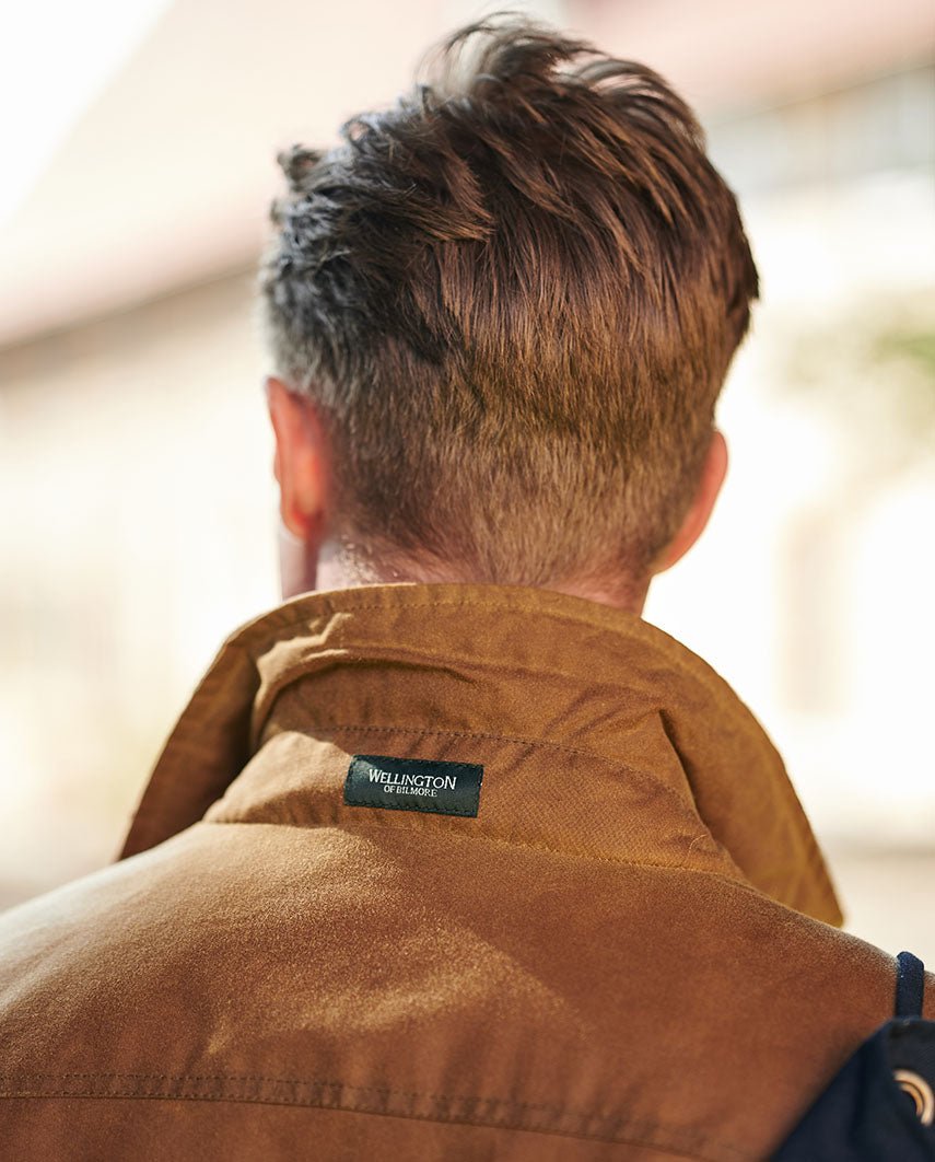 Herren Wachsjacke "Starberg" in beige - Wellington of Bilmore