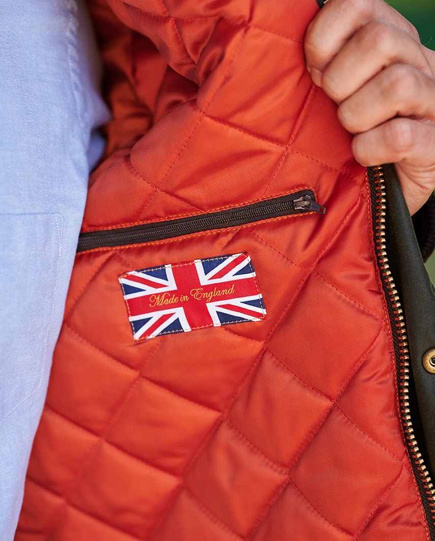 Herren Wachsjacke ''Starberg'' in oliv - Wellington of Bilmore