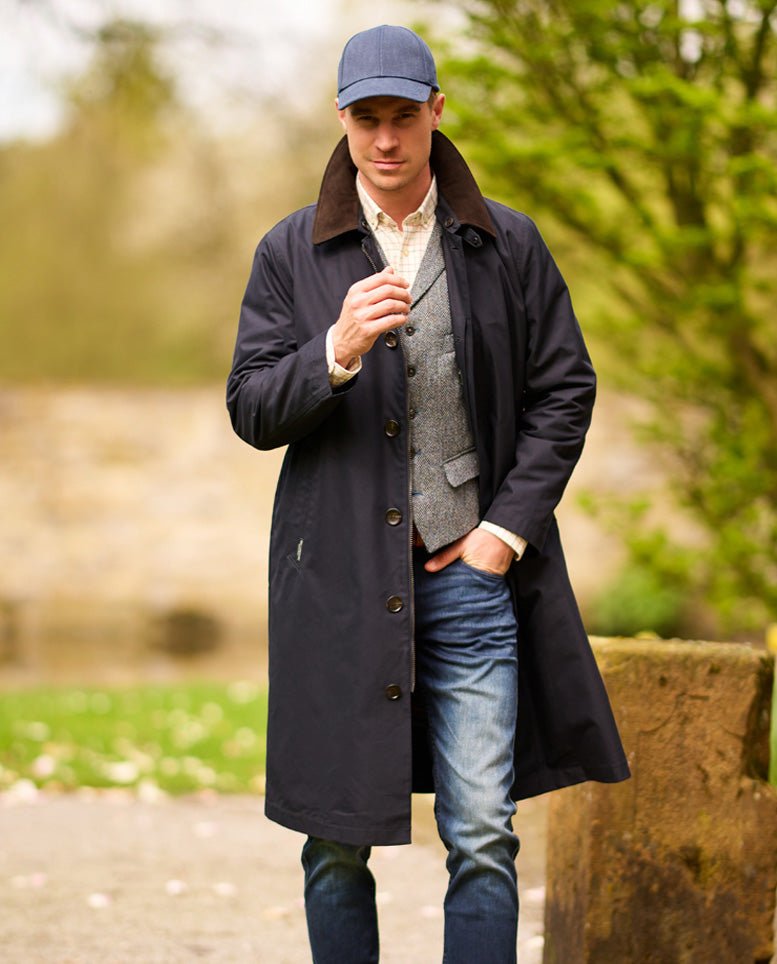 Herrenmantel ''Finchester all season'' in navy mit heraustrennbarem Wollfutter - Wellington of Bilmore