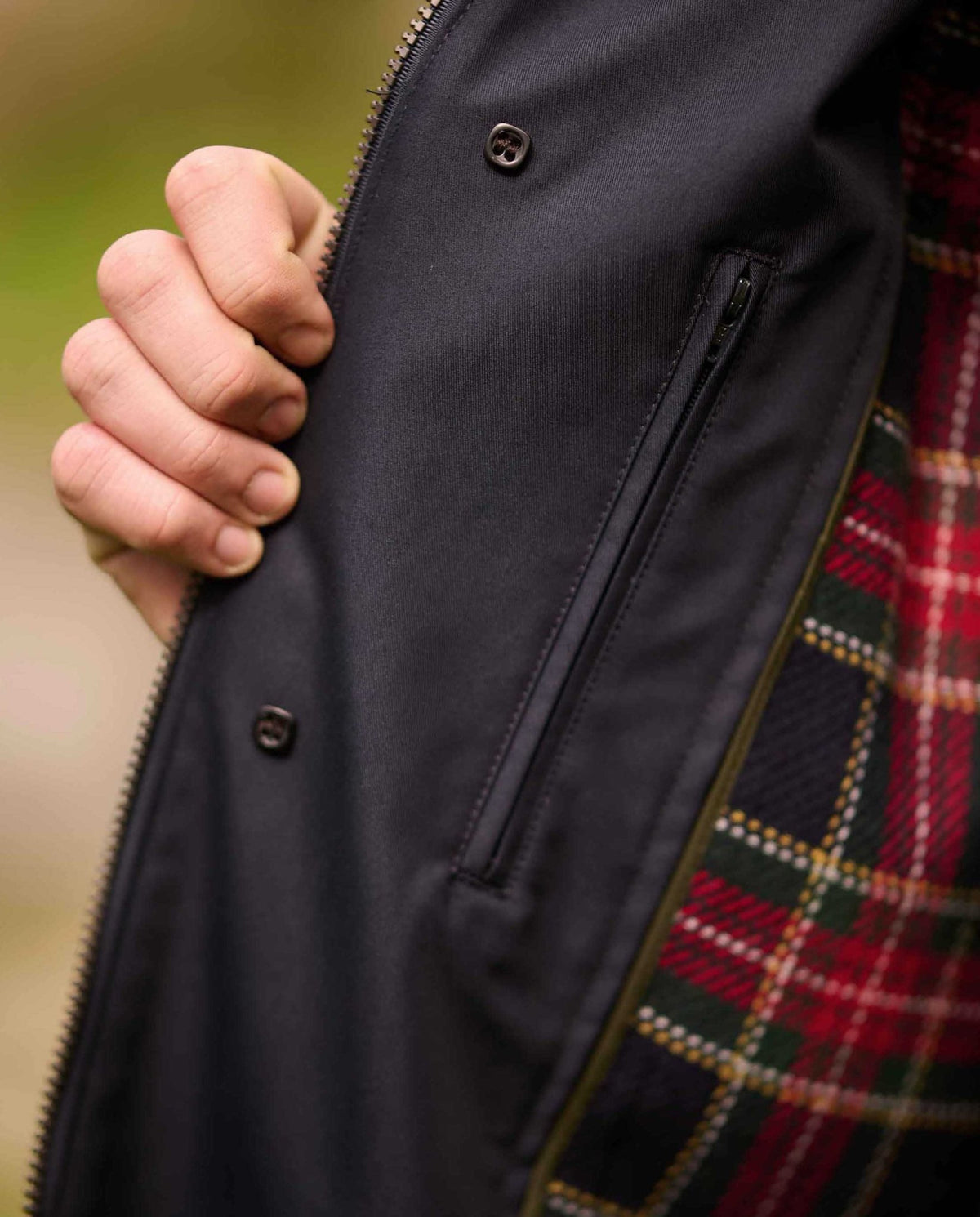 Herrenmantel ''Finchester all season'' in navy mit heraustrennbarem Wollfutter - Wellington of Bilmore