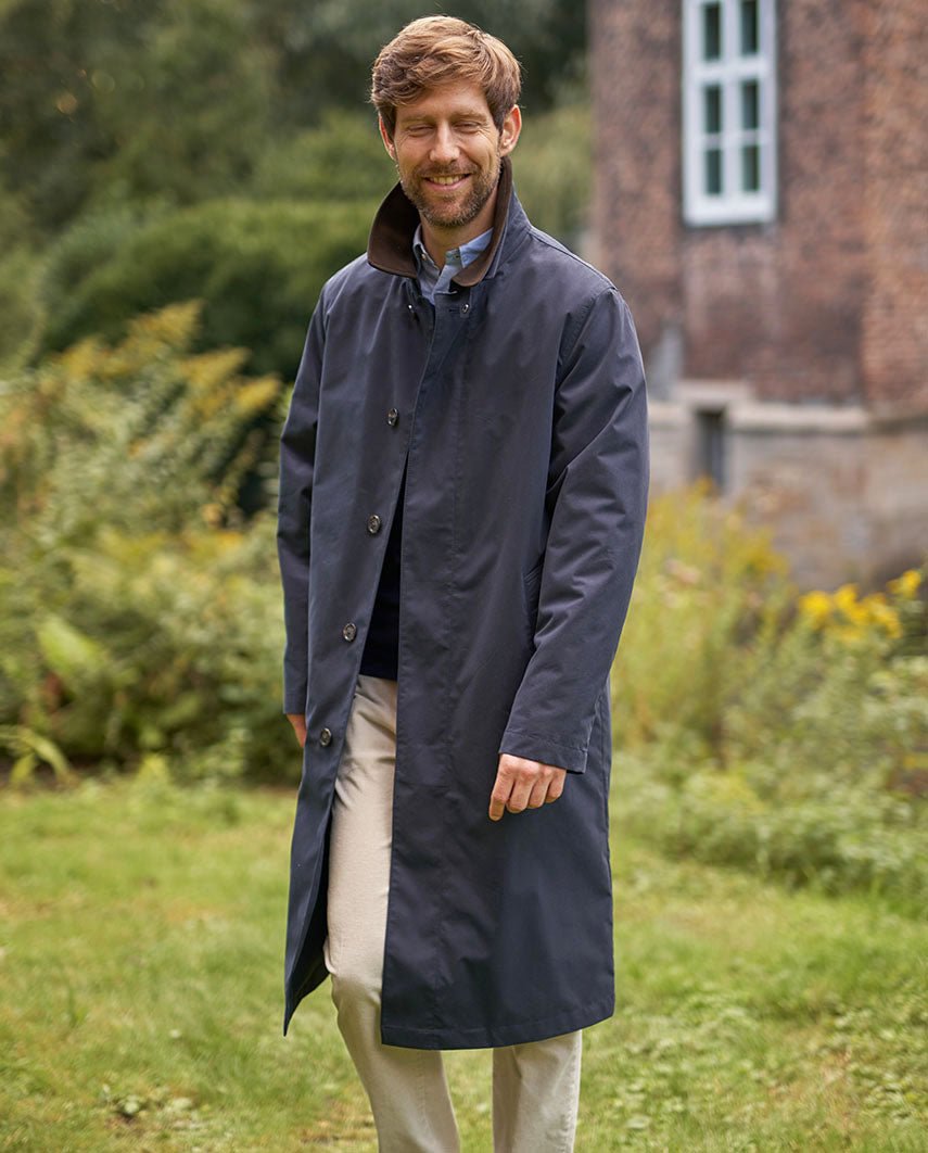 Klassischer Herrenmantel ''Finchester'' in navy - Wellington of Bilmore