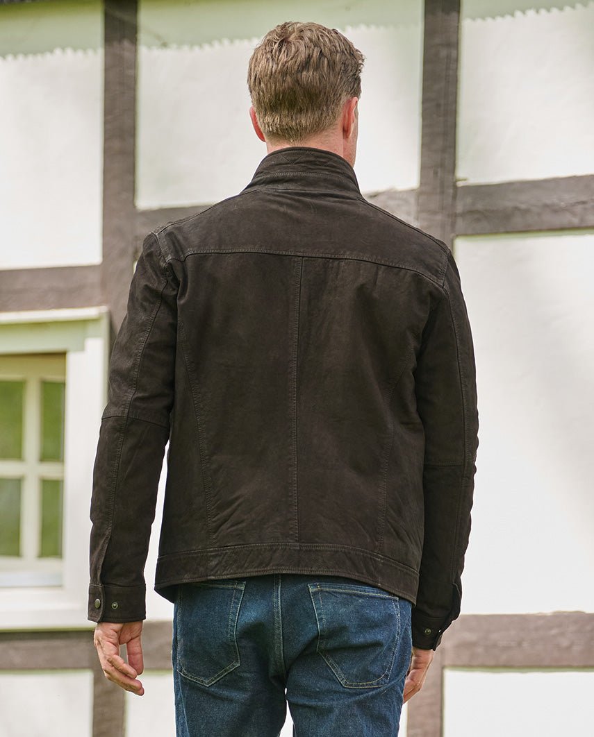 Lederjacke ”Josh” für Herren in Lammnubukleder - Wellington of Bilmore