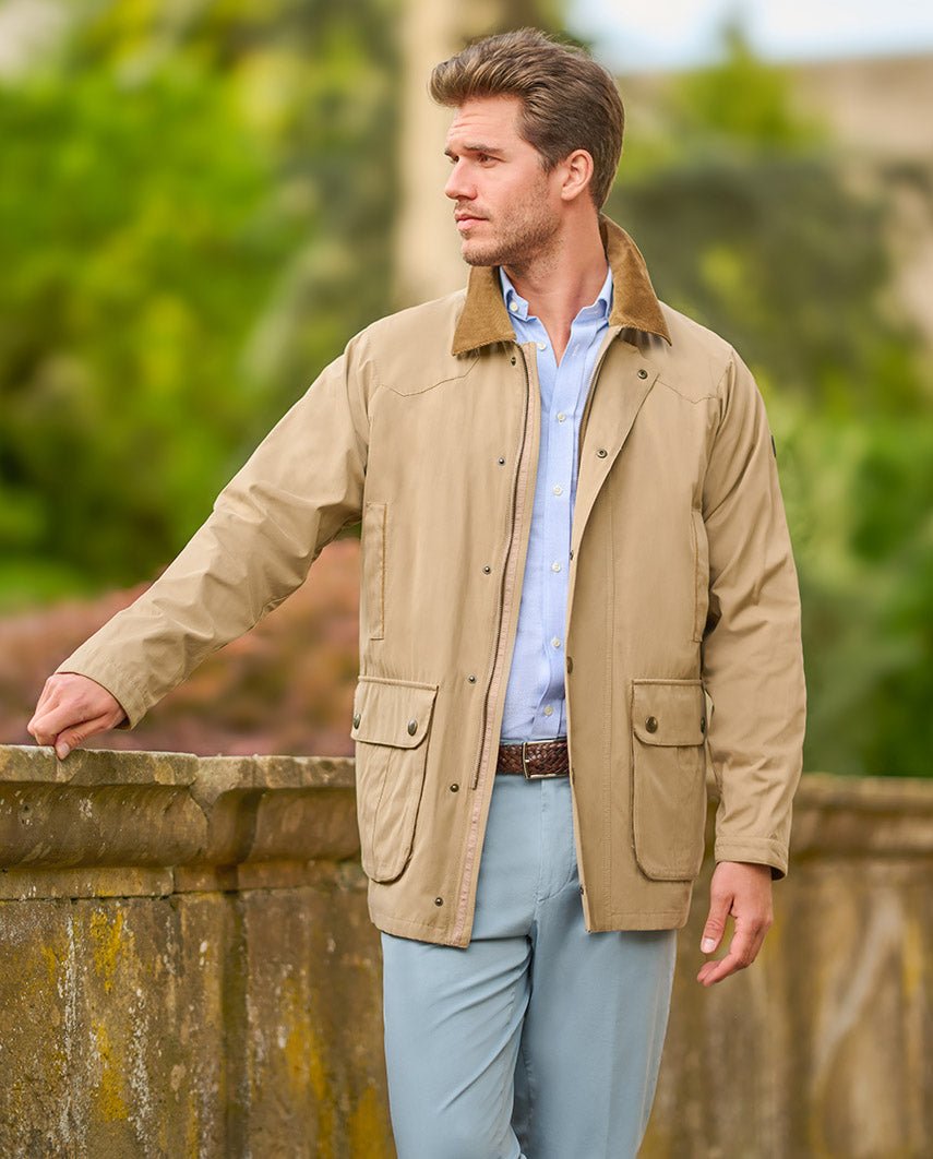 Leichte Herren Country-Jacke ''Glenfield II'' in sand - Wellington of Bilmore