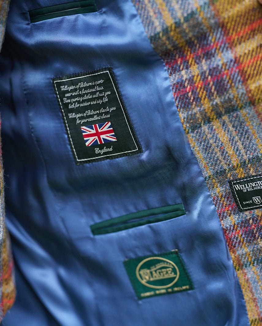 Magee Tweed Sakko ''London'' in multicolor Check - Wellington of Bilmore