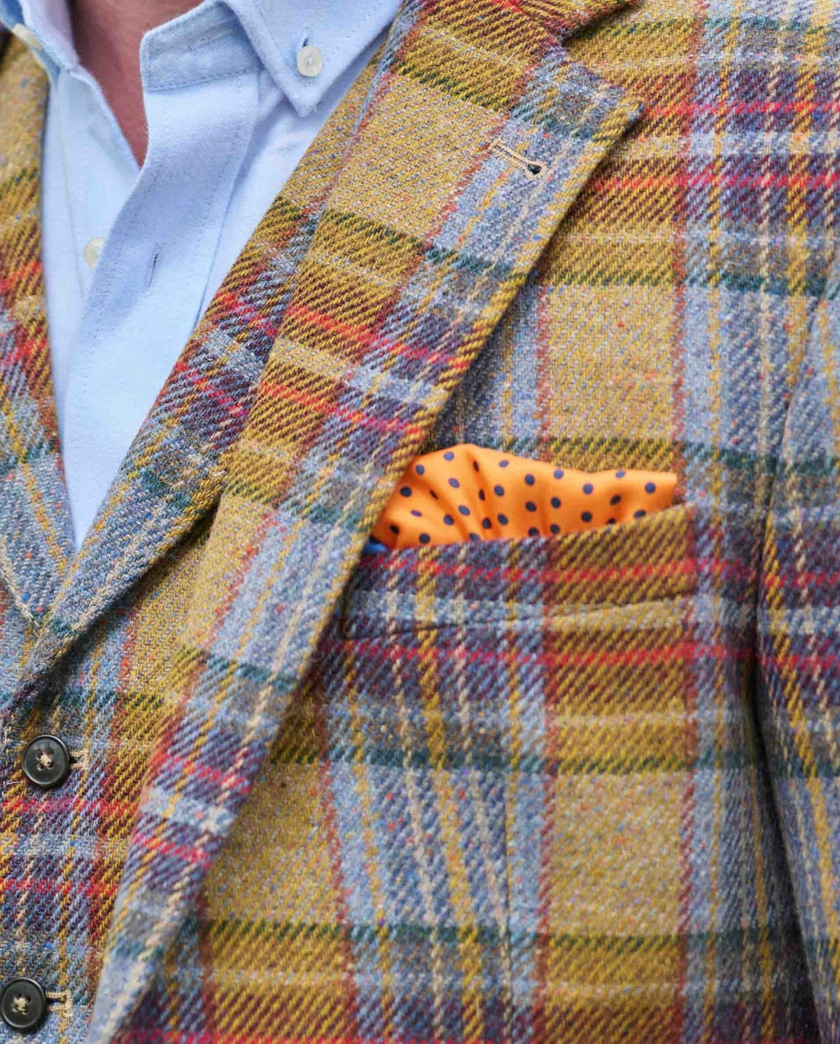 Magee Tweed Sakko ''London'' in multicolor Check - Wellington of Bilmore