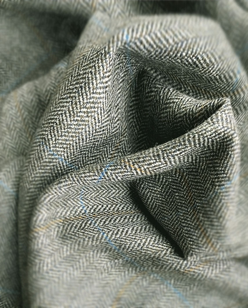 Sakko ''Charles'' im hellgrauen Fischgrat aus Lovat Tweed - Wellington of Bilmore