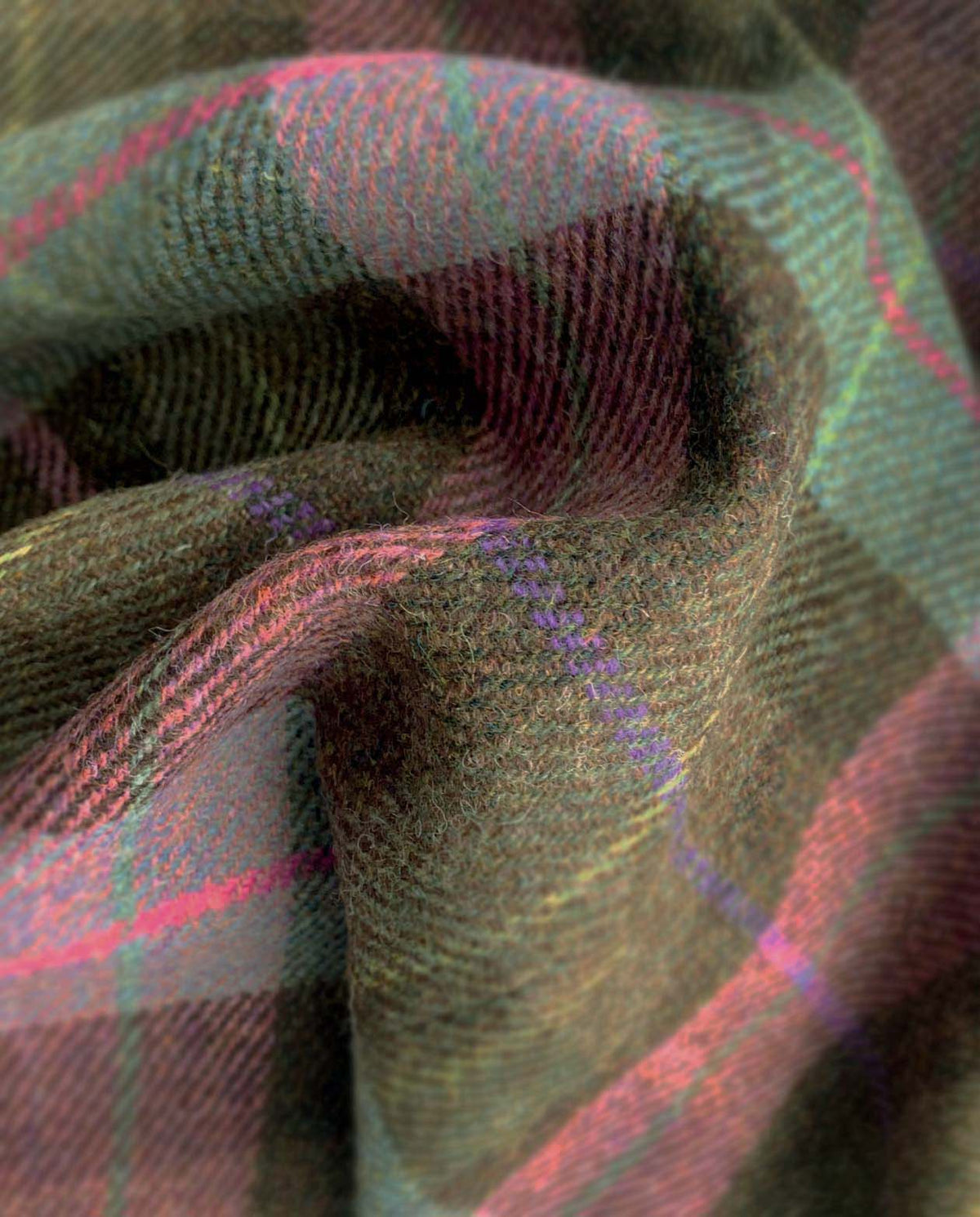 Schiebermütze "Henry Cap" aus original Harris Tweed in Tartan Check - Wellington of Bilmore