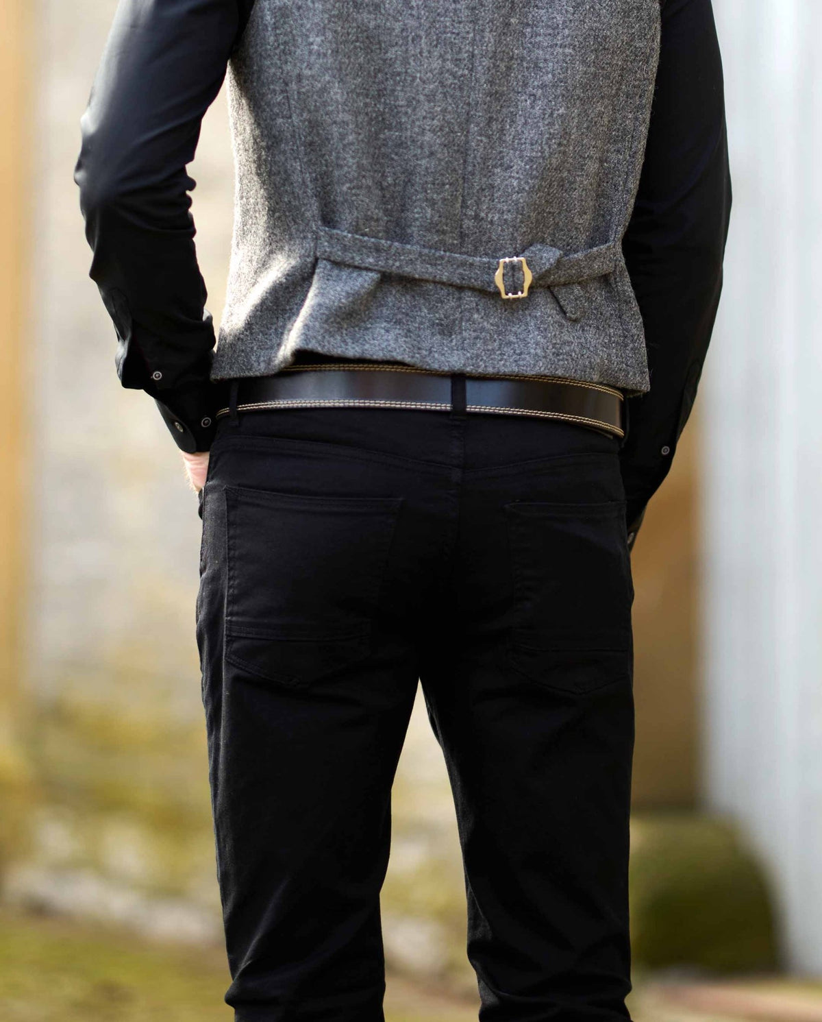 Winter Chino "Mr. Jones" für Herren in schwarz - Wellington of Bilmore