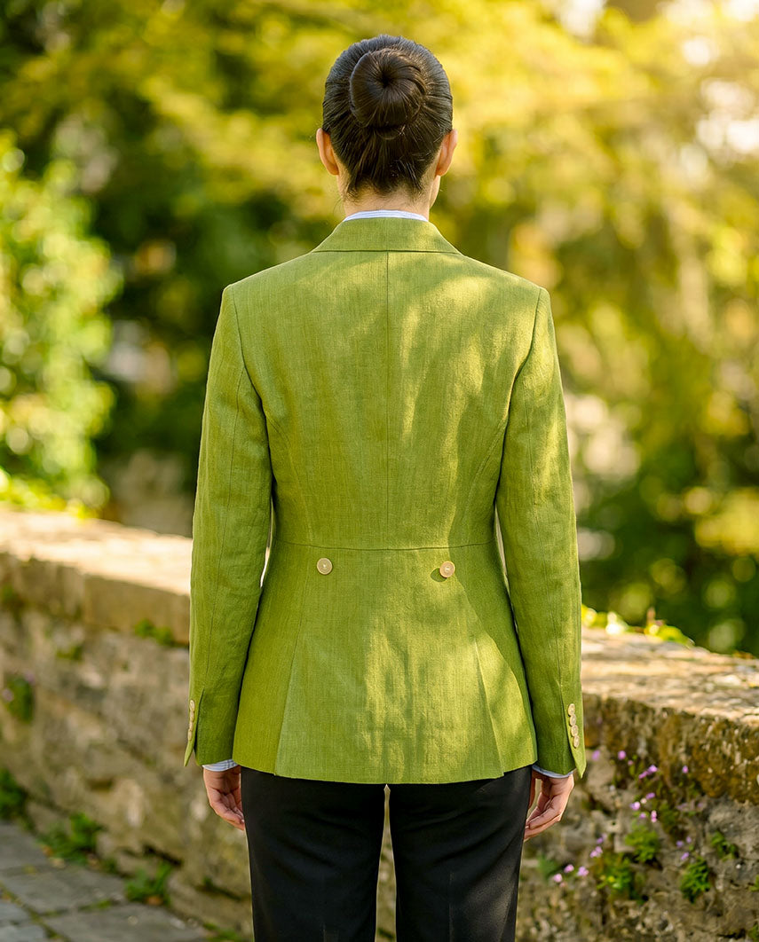 edler Damen Leinenblazer ,,Carola'' in green apple