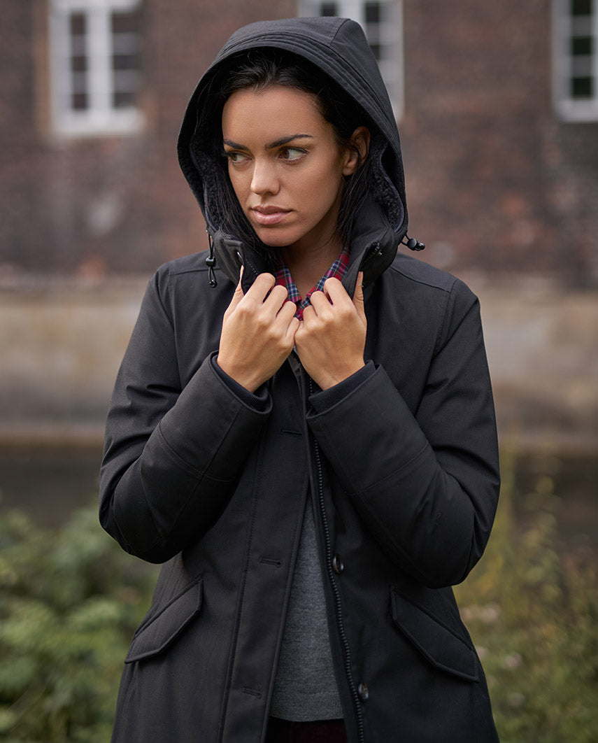leichter Damen Daunenparka "Bonny" in schwarz