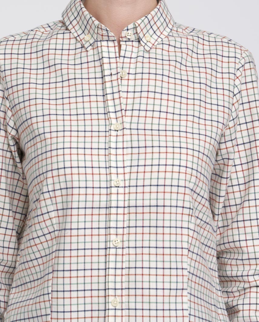 Button-Down Damenbluse "Stella" in Tattersall