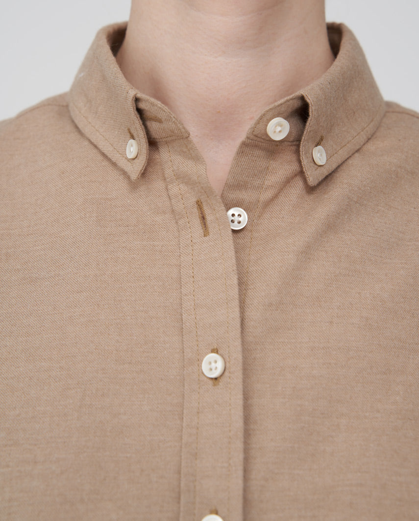 Button-Down Damenbluse "Stella" in sand